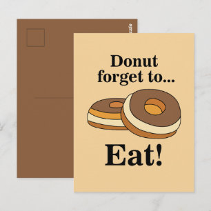 Carte Postale Donut Sucré