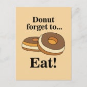 Carte Postale Donut Sucré (Devant)