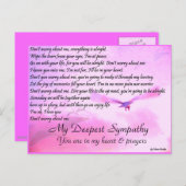 Carte Postale Don'y Worry About Me, Sympathy_Postcard (Devant / Derrière)