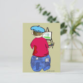 Carte Postale Doodle Abe R - Zee Artiste (Debout devant)