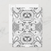 Carte Postale Doodle Carré de fleurs (Devant / Derrière)