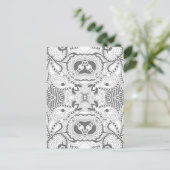 Carte Postale Doodle Carré de fleurs (Debout devant)