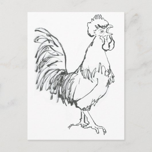 Carte Postale Doodle Cockerel (Devant)