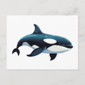 Carte Postale Doodle Cute Orca (Devant)