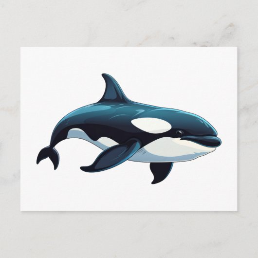 Carte Postale Doodle Cute Orca (Devant)