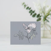 Carte Postale Doodle de fleur jolie (Debout devant)