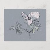 Carte Postale Doodle de fleur jolie (Devant)