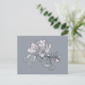 Carte Postale Doodle de jolie fleur (Debout devant)