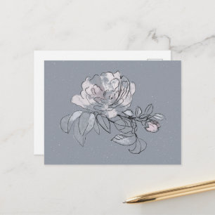 Carte Postale Doodle de jolie fleur