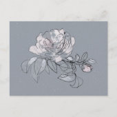 Carte Postale Doodle de jolie fleur (Devant)