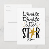 Carte Postale Doodle de Twinkle Twinkle Little Star (Devant / Derrière)