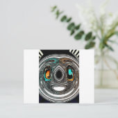 Carte Postale Doodle ethnique africain Zebra texturé Art Imprime (Debout devant)