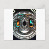 Carte Postale Doodle ethnique africain Zebra texturé Art Imprime (Devant)