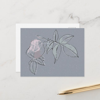 Carte Postale Doodle Floral 