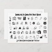 Carte postale Doodle Halloween (Devant / Derrière)