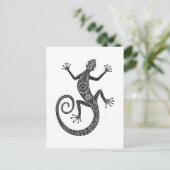 Carte Postale Doodle Lizard Ou Salamander (Debout devant)