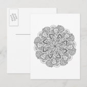 Carte Postale Doodle ronde (Devant / Derrière)