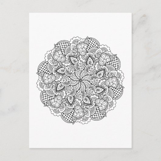 Carte Postale Doodle ronde (Devant)