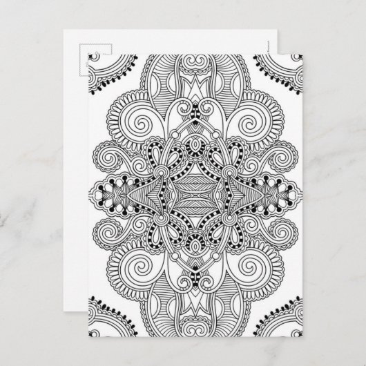 Carte Postale Doodle unique (Devant / Derrière)