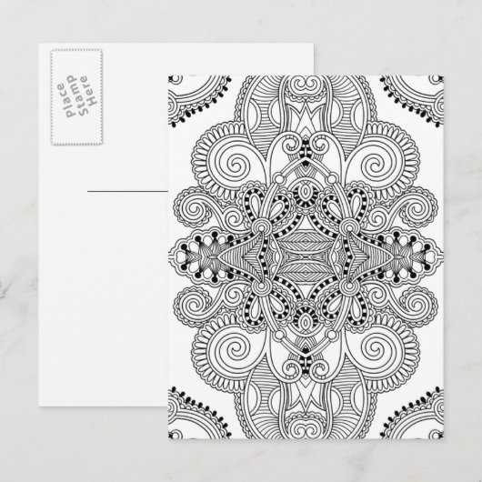 Carte Postale Doodle unique (Devant / Derrière)