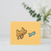 Carte postale Doodles Cat (Debout devant)