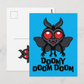 Carte Postale Doomy Doom Doom Mothman Cryptide Mignon (Devant / Derrière)