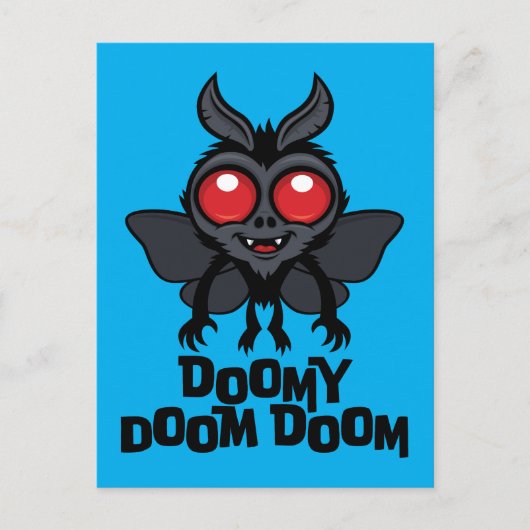Carte Postale Doomy Doom Doom Mothman Cryptide Mignon (Devant)