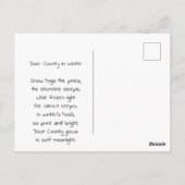 Carte Postale Door County, Wisconsin | Winter Poem (Dos)