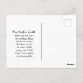 Carte Postale Door County  Wisconsin Winter Poem   (Dos)