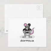 Carte Postale Door Mouse (Devant / Derrière)