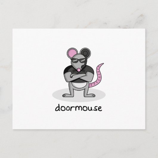 Carte Postale Door Mouse (Devant)