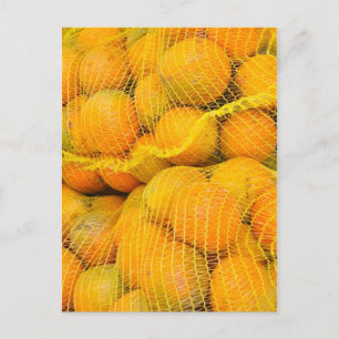 Carte postale d'oranges en filets