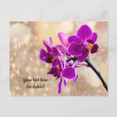 Carte postale d'orchidée violette (Devant)