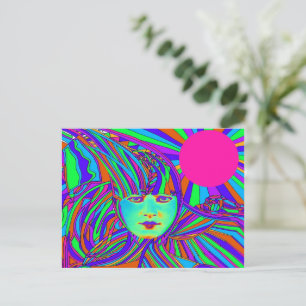 Carte postale d'ordinateur sur Internet