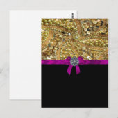 Carte Postale Doré et noir (Devant / Derrière)