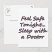 Carte Postale dormir avec un médecin (Devant / Derrière)