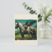 Carte Postale Dormir de fée sur un cheval (Debout devant)