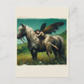 Carte Postale Dormir de fée sur un cheval (Devant)