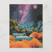 Carte Postale Dormir les gens Lits en mer Surreal Médias mixtes (Devant)