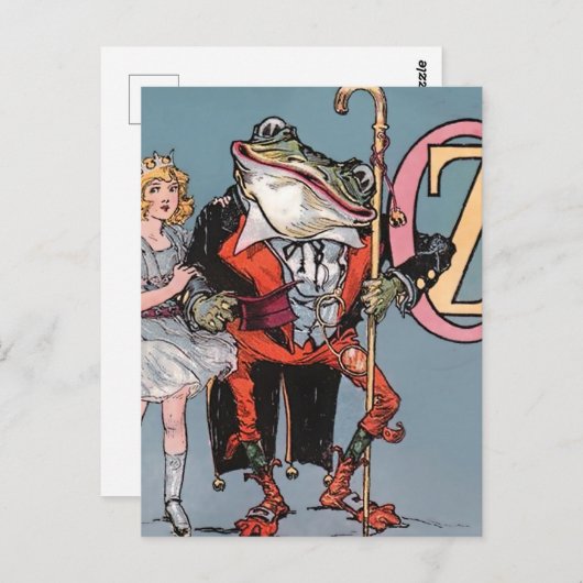 Carte Postale "Dorothy and Frogman" par John R Neill (Devant / Derrière)