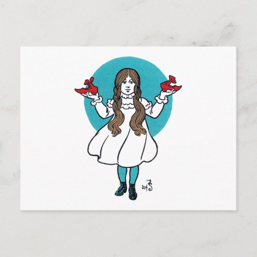 Carte Postale Dorothy : Le Magicien Merveilleux d'Oz (Devant)