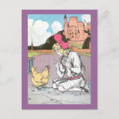 Carte Postale Dorothy libère la poule jaune (Devant)