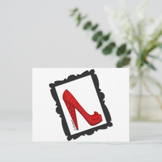Carte Postale Dorothy's Framed Ruby Red Heels (Debout devant)