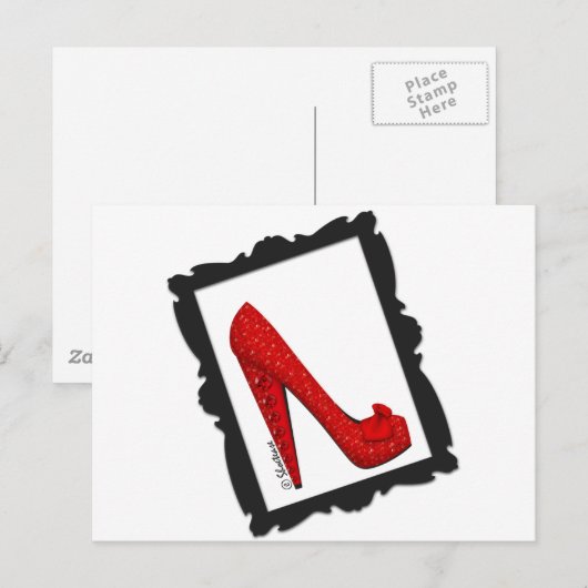 Carte Postale Dorothy's Framed Ruby Red Heels (Devant / Derrière)