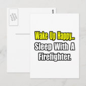 Carte Postale Dors avec un pompier (Devant / Derrière)