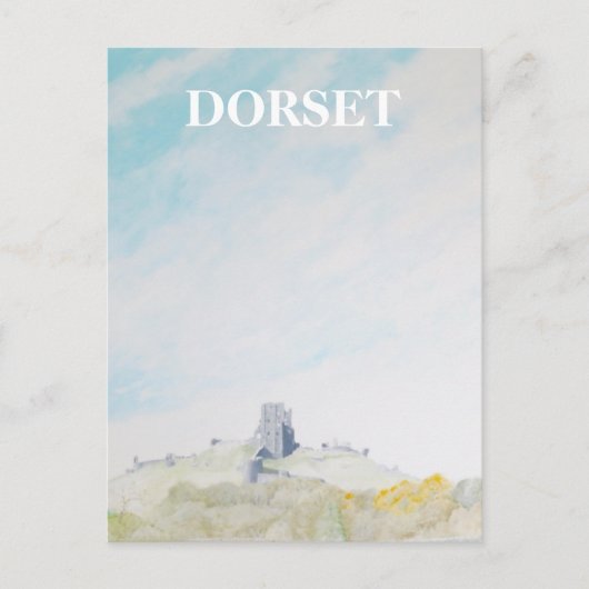 Carte Postale Dorset, Château de Corfe (Devant)
