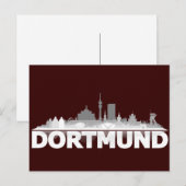 Carte Postale Dortmund City Skyline Postkarte (Devant / Derrière)