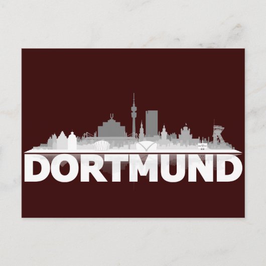 Carte Postale Dortmund City Skyline Postkarte (Devant)