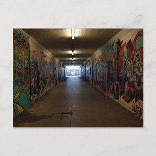 Carte Postale Dortmund U-Bahn Grafitti am Bahnhof