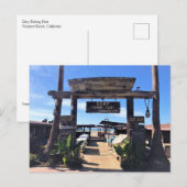 Carte Postale Dory Fishing Fleet, Newport Beach, Californie (Devant / Derrière)